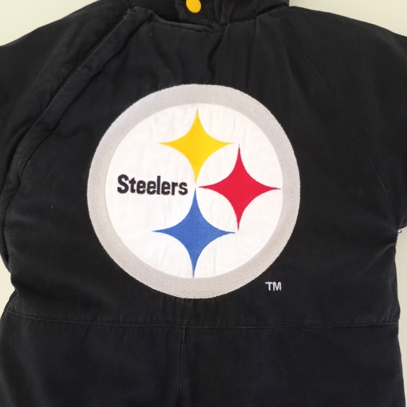 Pittsburgh Steelers Infant Baby Snowsuit Bodysuit Size 6/9 Months - Picture 7 of 16